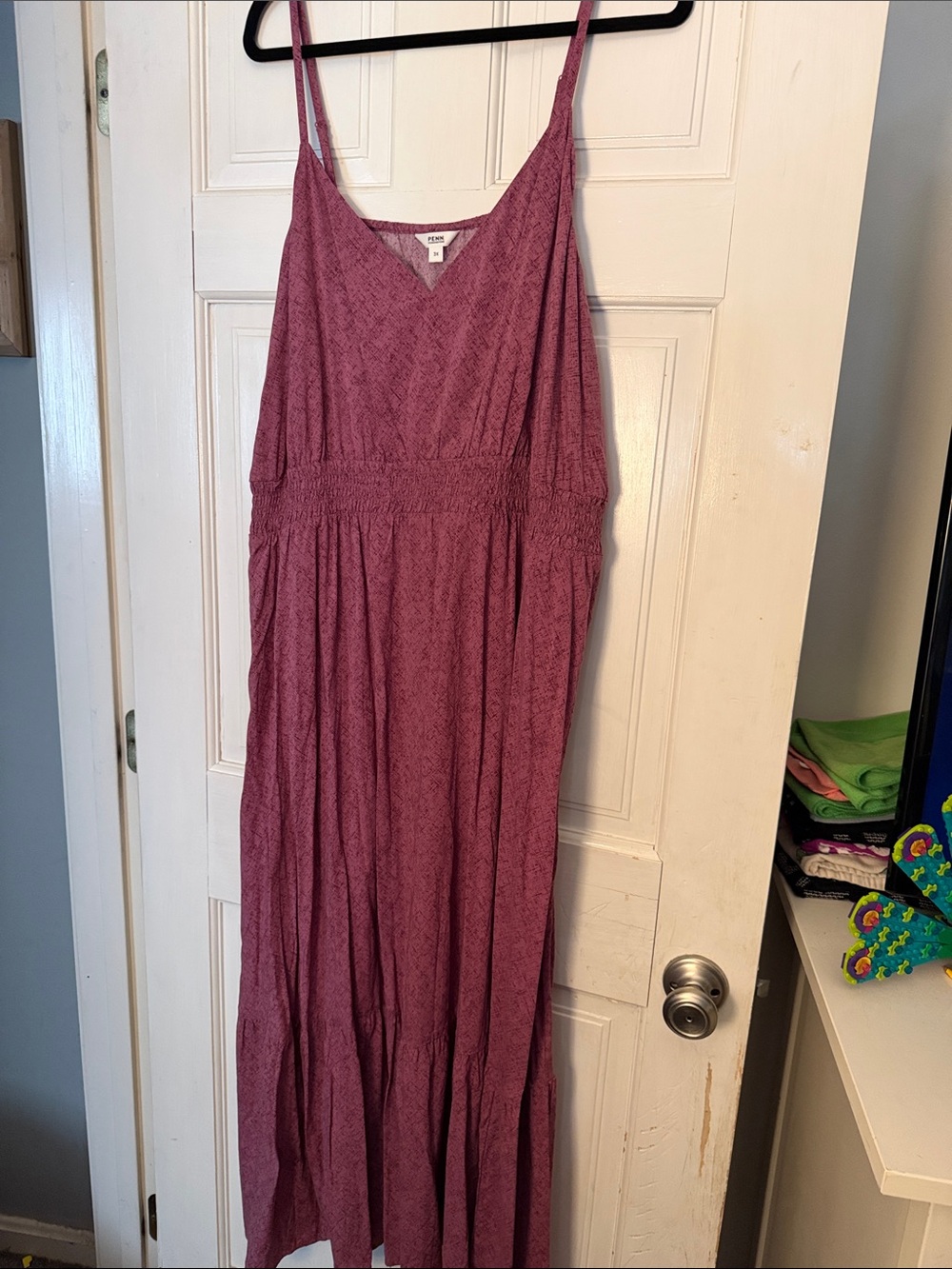 Penningtons Dusty Rose Spaghetti Strap Maxi Dress